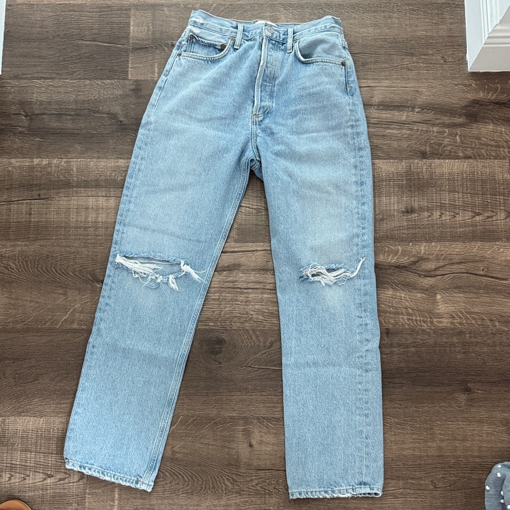 AGOLDE size 26 90s Distressed Jeans EUC